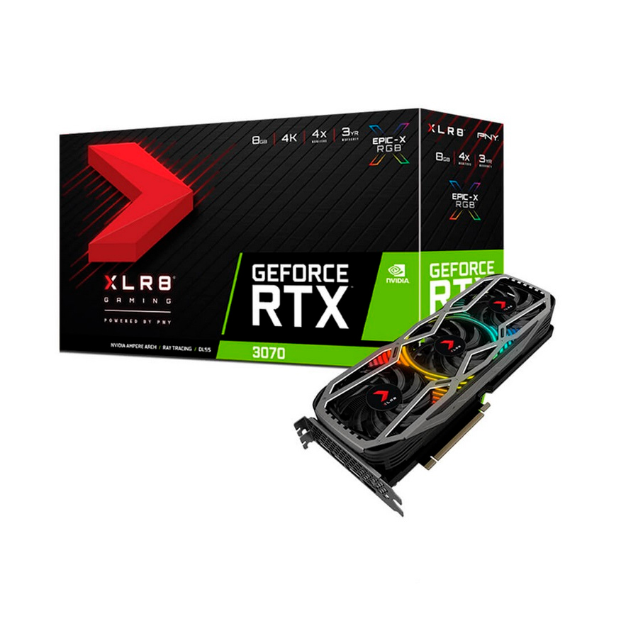 VIDEO GEFORCE RTX 3070 8GB PNY XLR8 (OUTLET)