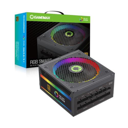 FUENTE GAMER GAMEMAX 1050W RGB-SMART 1050 P GOLD