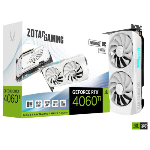 PLACA DE VIDEO ZOTAC RTX 4060 TI 8GB TWIN EDGE OC WHITE