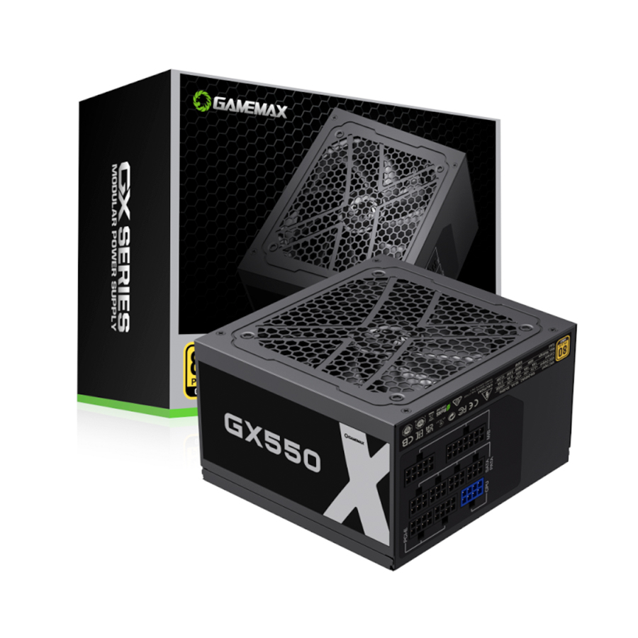 FUENTE GAMEMAX 550W GOLD GX-550 M 80 PLUS