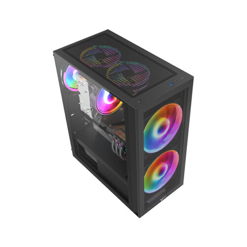 GABINETE GAMER FORMULA V AIR POWER G5 DUO BLACK