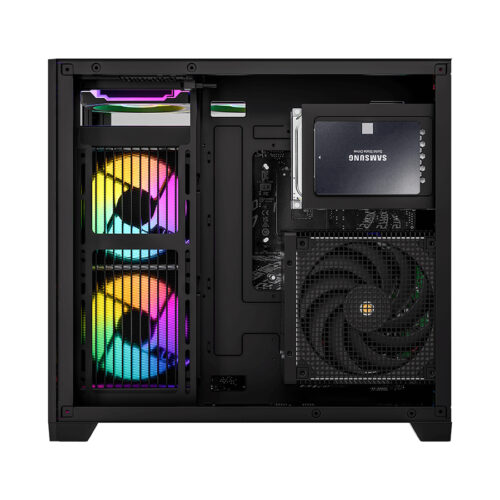 GABINETE GAMER FORMULA V CRYSTAL Z5 BLACK MATX 1 FAN - Imagen 2