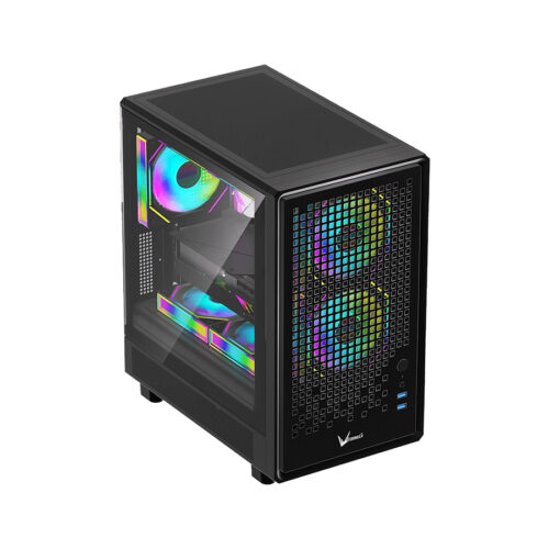 GABINETE GAMER FORMULA V AIR MESH G2 BLACK - Imagen 4