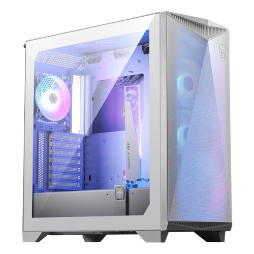 GABINETE MSI MPG GUNGNIR 300R AIRFLOW MID-TOWER FAN X4 ARGB WHITE