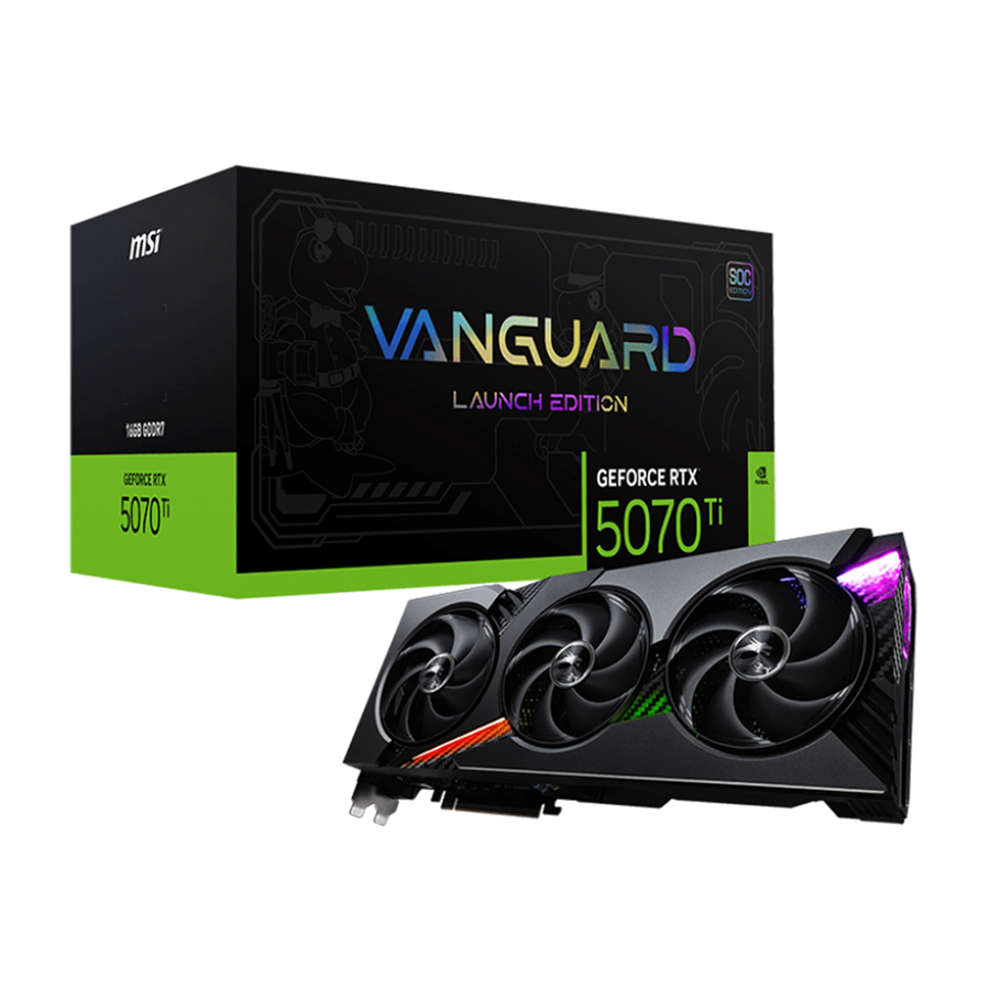 VIDEO GEFORCE RTX 5070 TI MSI VANGUARD SOC LAUNCH ED