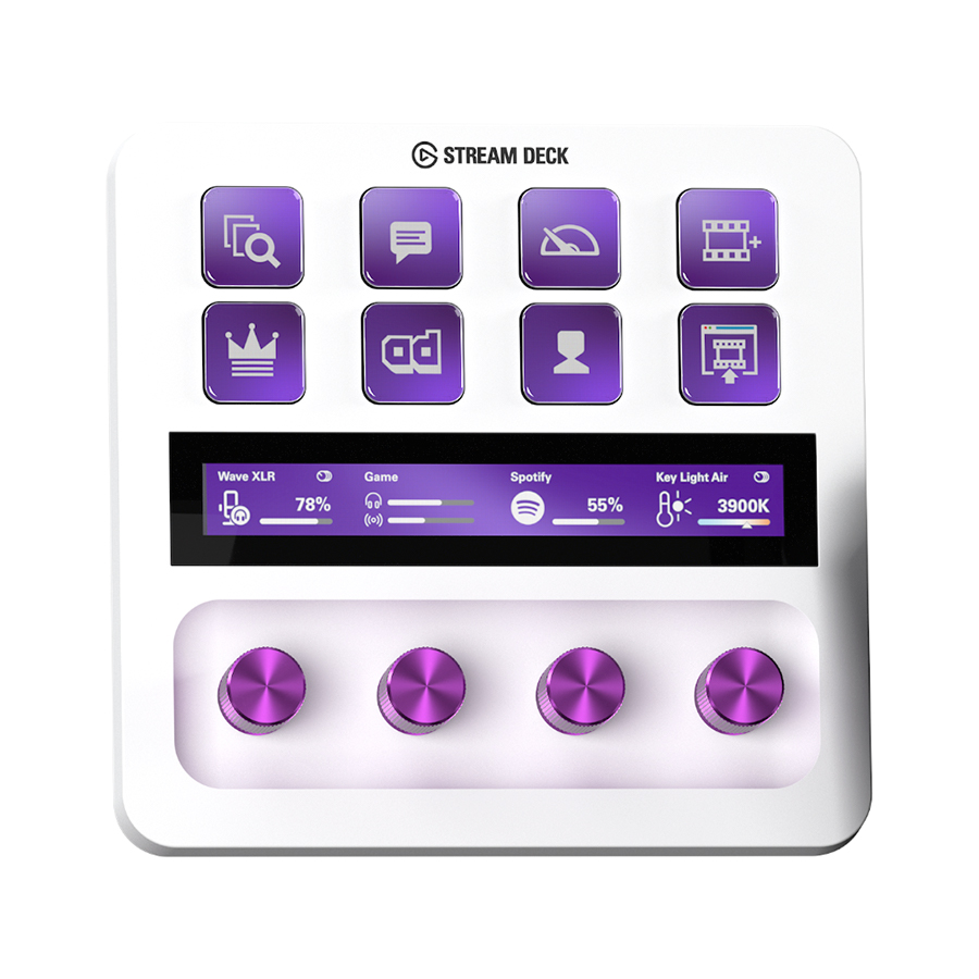 STREAM DECK ELGATO 8 TECLAS LCD WHITE