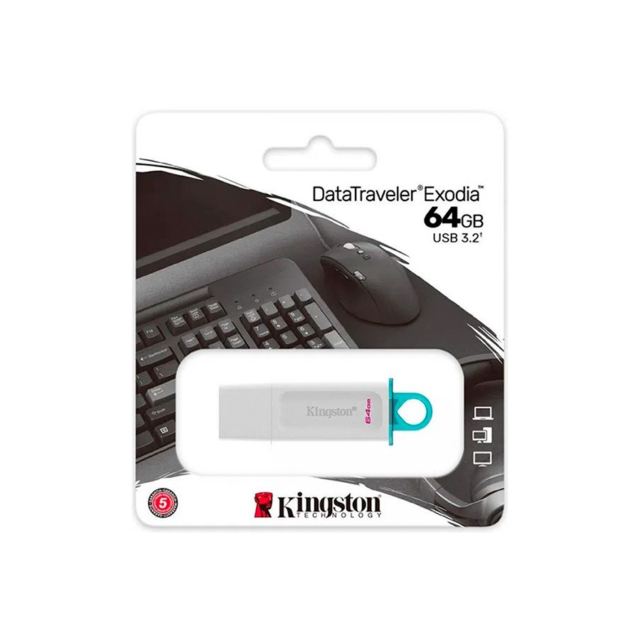 PEN DRIVE 3.2 DTX 64GB EXODIA BLANCO