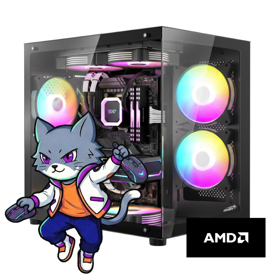 PC GAMER AMD RYZEN 5 5500X3D 16GB 480GB SSD 5700 XT 700W 80 PLUS