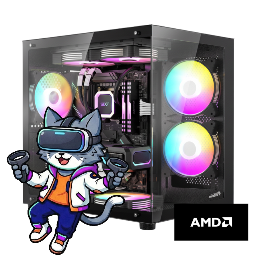 PC GAMER AMD RYZEN 5 5600X A520 16GB 480GB SSD RTX 4060 TI 750W 80 PLUS