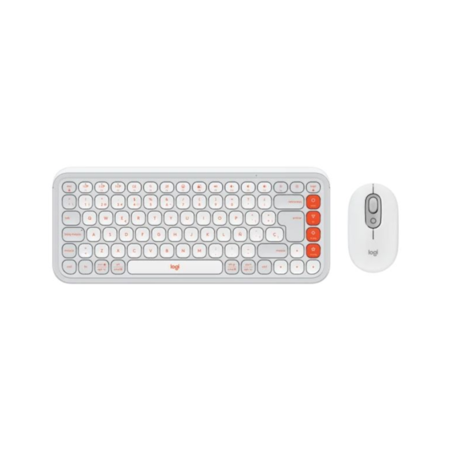 TECLADO Y MOUSE LOGITECH POP BLANCO
