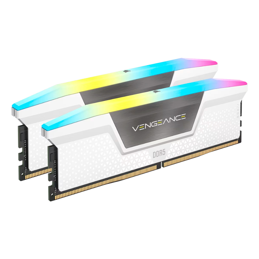 MEMORIA RAM 32GB (2X16) DDR5 5600 CORSAIR VENGEANCE RGB WHITE CL40