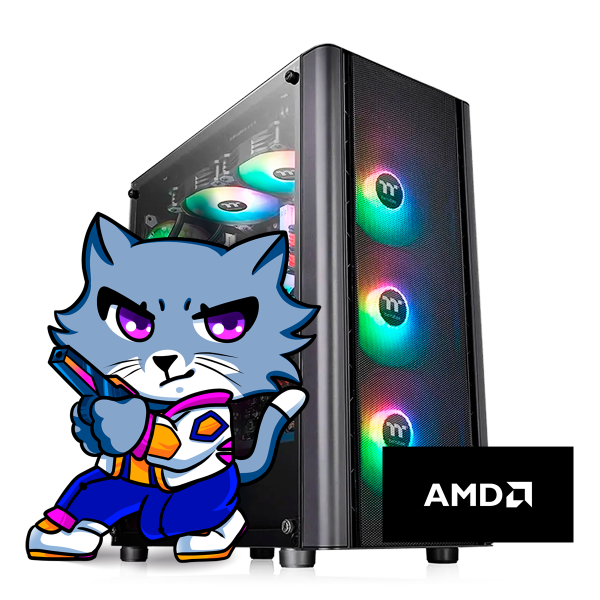 PC GAMER AMD RYZEN 5 8600G A620 16GB 240GB SSD GABINETE KIT
