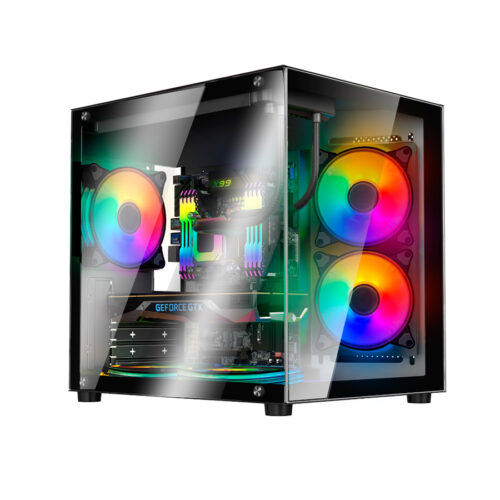 GABINETE GAMER SENTEY A8 BLACK 5 FANS ARGB