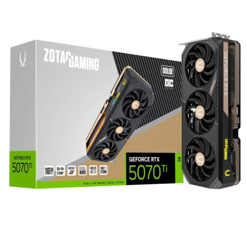 PLACA DE VIDEO RTX 5070 TI 16GB ZOTAC SOLID OC GDDR7