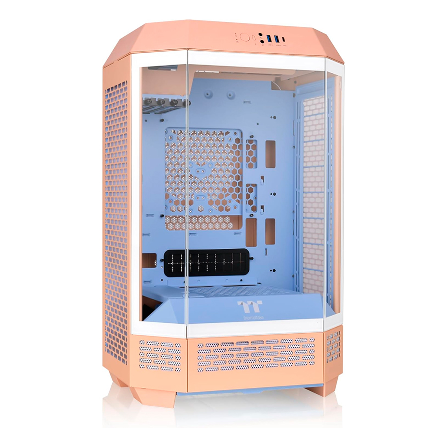 GABINETE THERMALTAKE TOWER 300 PEACH FUZZ TEMPERED GLASS