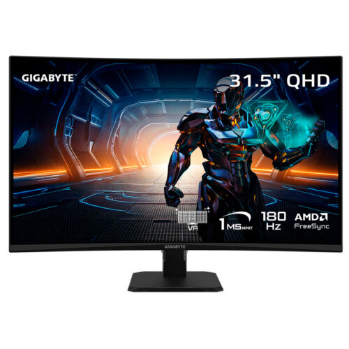 MONITOR 32 GIGABYTE GS32QCA GAMING CURVO 180HZ