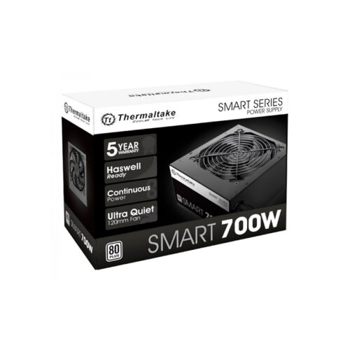 FUENTE GAMER THERMALTAKE SMART 700W AG80 PLUS WHITE