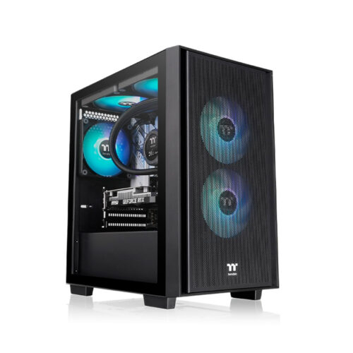 GABINETE GAMER THERMALTAKE VERSA H16 TG ARGB BLACK TEMP GLASS