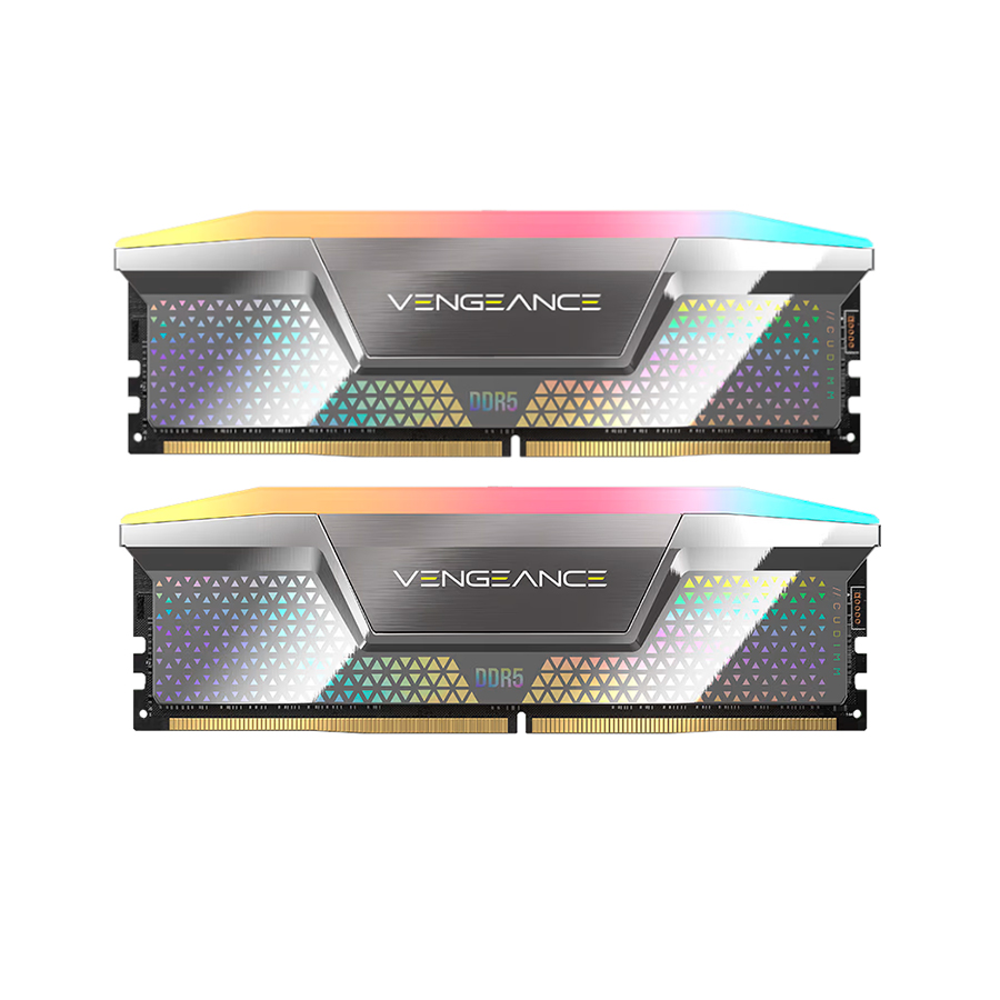 MEMORIA RAM CORSAIR 48GB (2X24) 8800 VENGEANCE RGB PLATEADO CL42