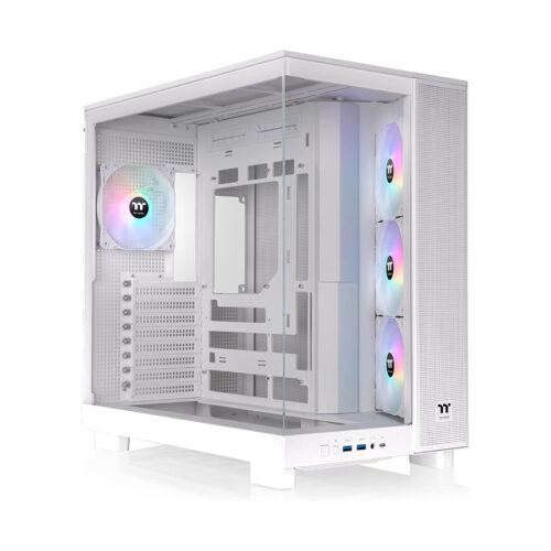GABINETE THERMALTAKE VIEW 380 XL TG ARGB SNOW WHITE TEMPERED GLASS