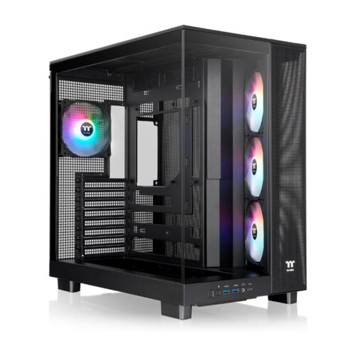 GABINETE THERMALTAKE VIEW 380 XL TG ARGB BLACK TEMPERED GLASS