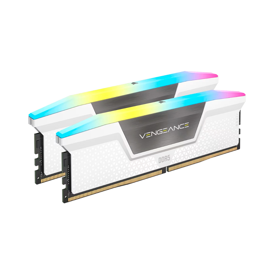 MEMORIA RAM 32GB (2X16) DDR5 6400 CORSAIR VENGEANCE WHITE RGB C36