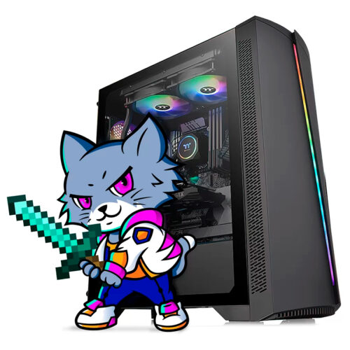 PC GAMER INTEL I5 12400 H610 16GB 480GB SSD RX 6400 600W 80+