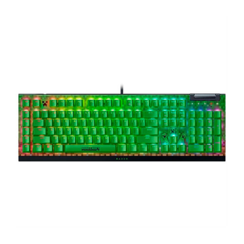 TECLADO GAMER RAZER BLACKWIDOW V4 X GREEN MINECRAFT
