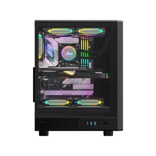 GABINETE GAMER FORMULA V LINE MANA DYNAMIC BLACK - Imagen 2