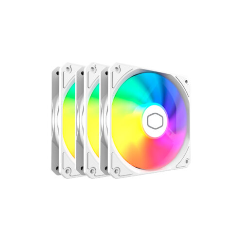 FAN COOLER COOLERMASTER MF120 LITE ARGB WHITE EDITION X3PACK