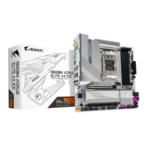 MOTHER GIGABYTE B650M A ELITE AX ICE