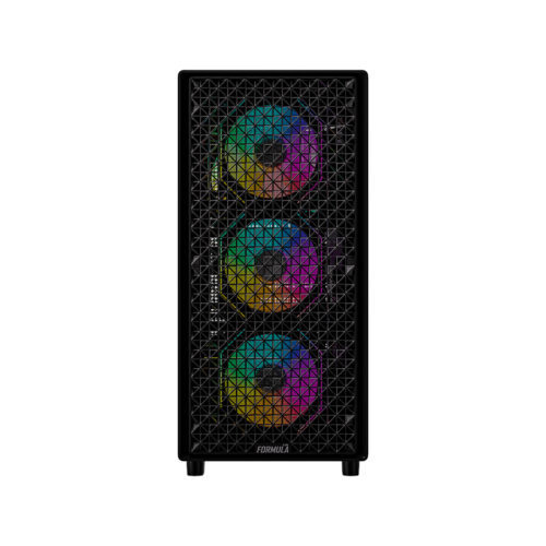 GABINETE GAMER FORMULA V LINE MANA DYNAMIC BLACK - Imagen 3