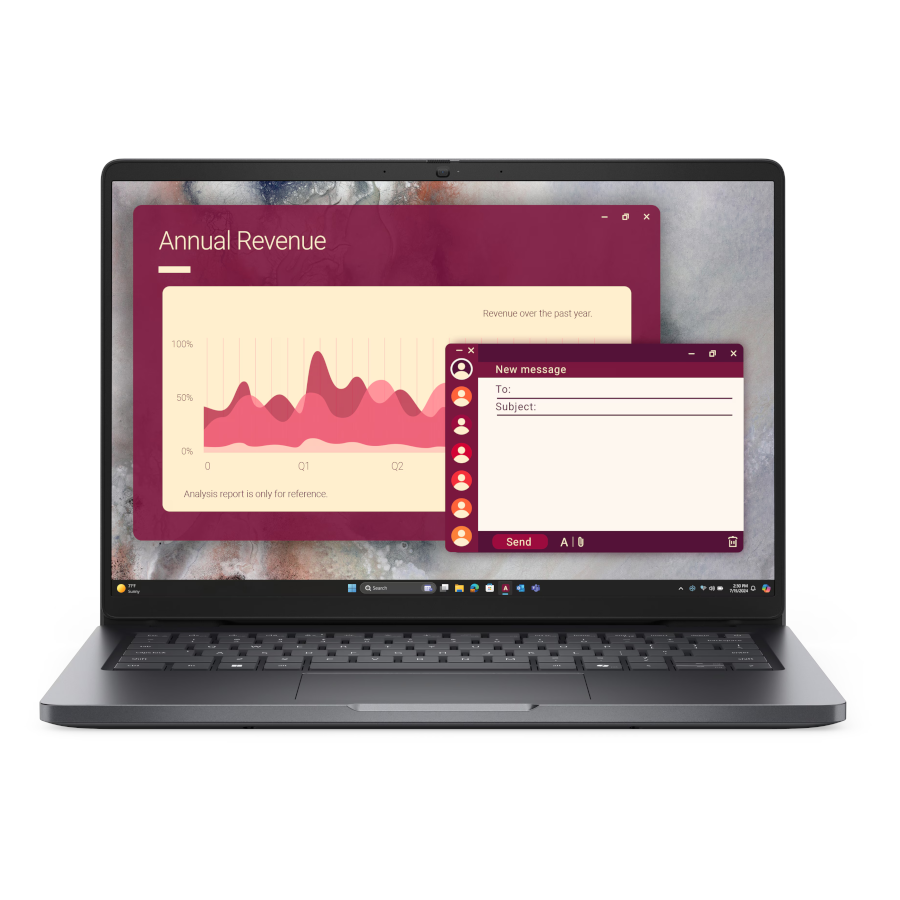 NOTEBOOK DELL 14 PRO ULTRA7 255U NPU 16G 512GB W11PRO