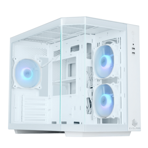 GABINETE GAMER EVOLABS PRIMACY WHITE EDITION