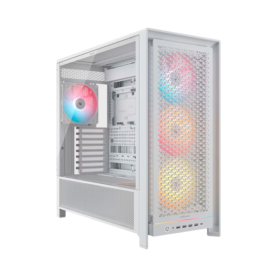 GABINETE CORSAIR 5000D FRAME RS ARGB MID-TOWER FAN RGB X4 WHITE