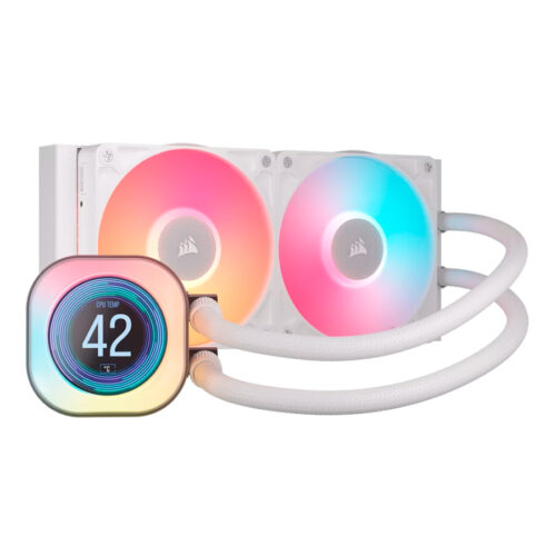 WATERCOOLER CORSAIR TITAN 240 RX LCD 2X WHITE