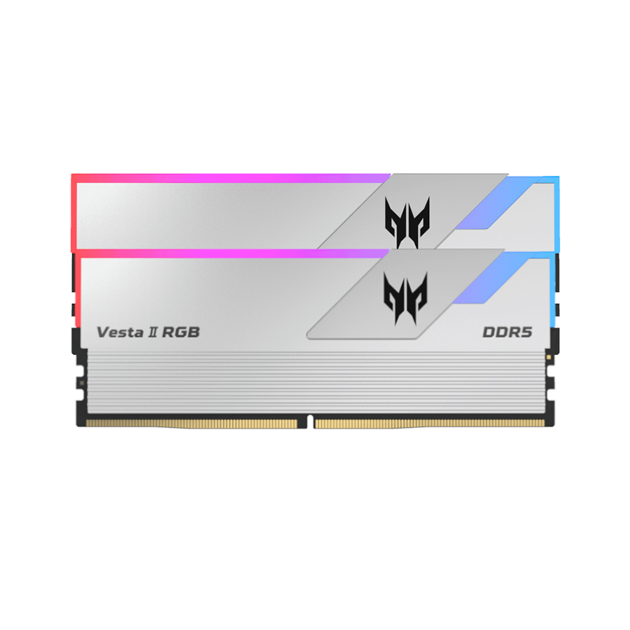 MEMORIA RAM 64GB (2X32) DDR5 6000 PREDATOR VESTA II RGB SILVER CL30