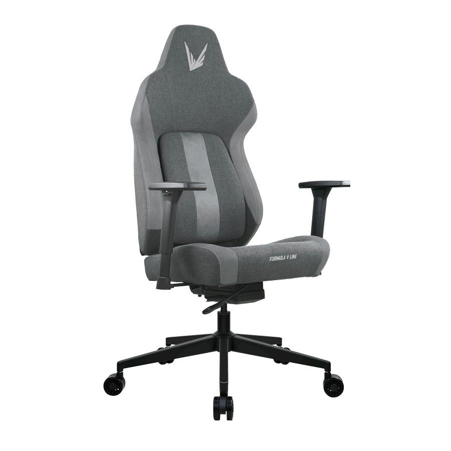 SILLA GAMER FORMULA V VIRON FABRIC LIGHT GREY