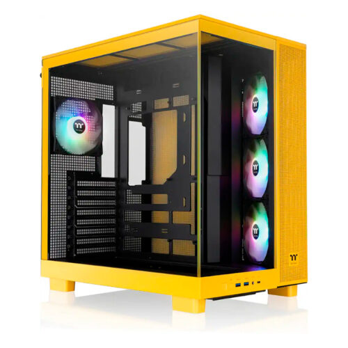 GABINETE THERMALTAKE VIEW 380 XL TG X2 FAN ARGB X1 REVERSE FAN X3 BUMBLEBEE