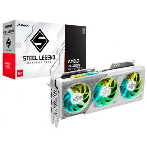VIDEO RADEON RX 9070XT 16GB ASROCK STEEL LEGEND