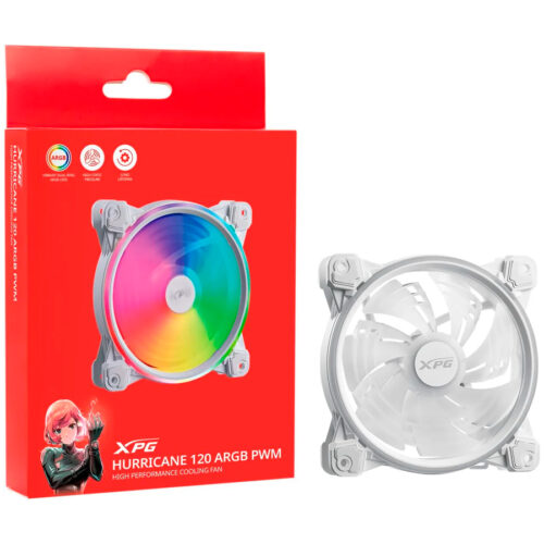 COOLER XPG HURRICANE 120 WHITE ARGB