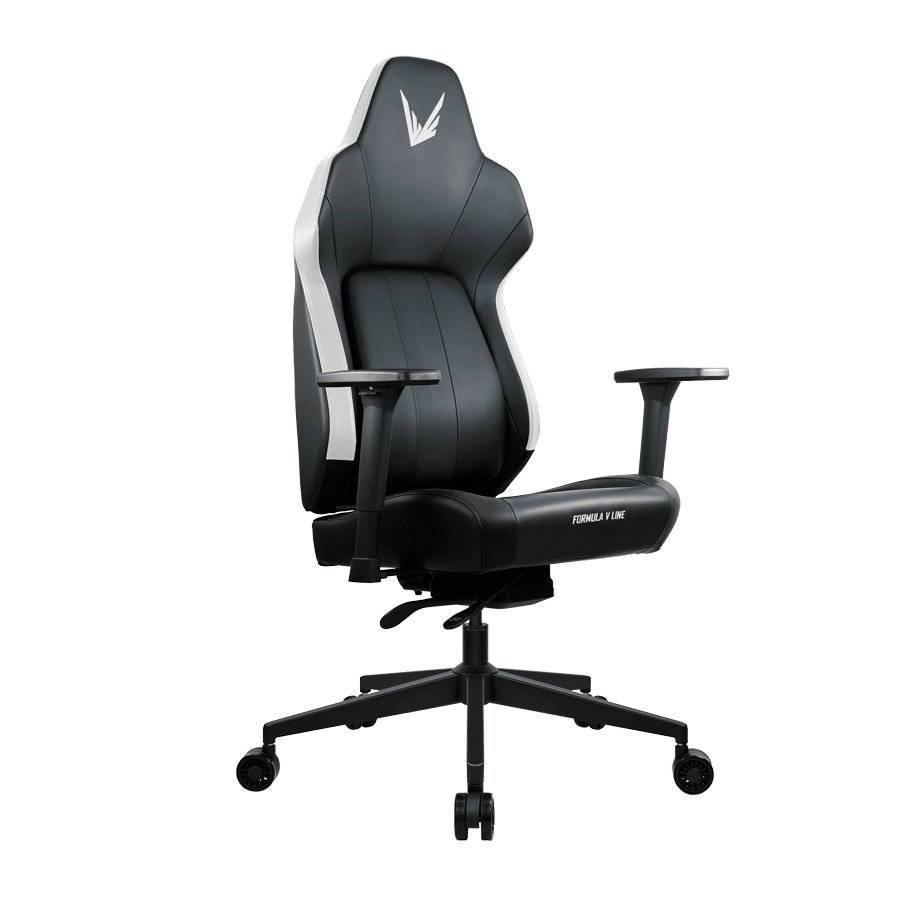 SILLA GAMER FORMULA V VIRON RACER PU WHITE