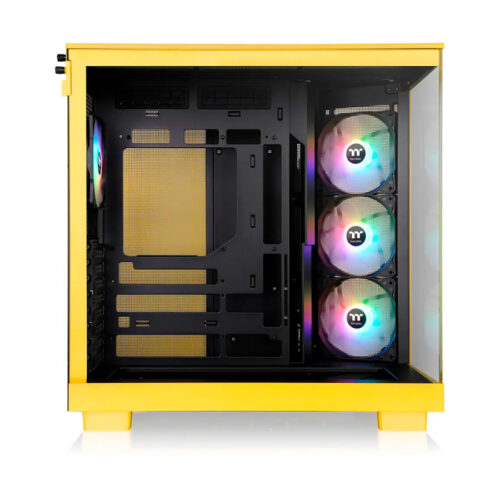 GABINETE THERMALTAKE VIEW 380 XL TG X2 FAN ARGB X1 REVERSE FAN X3 BUMBLEBEE - Imagen 2