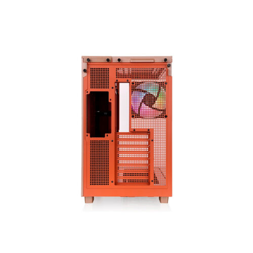 GABINETE THERMALTAKE VIEW 380 XL TG X2 FAN ARGB X1 REVERSE FAN X3 GRAVEL SAND - Imagen 2