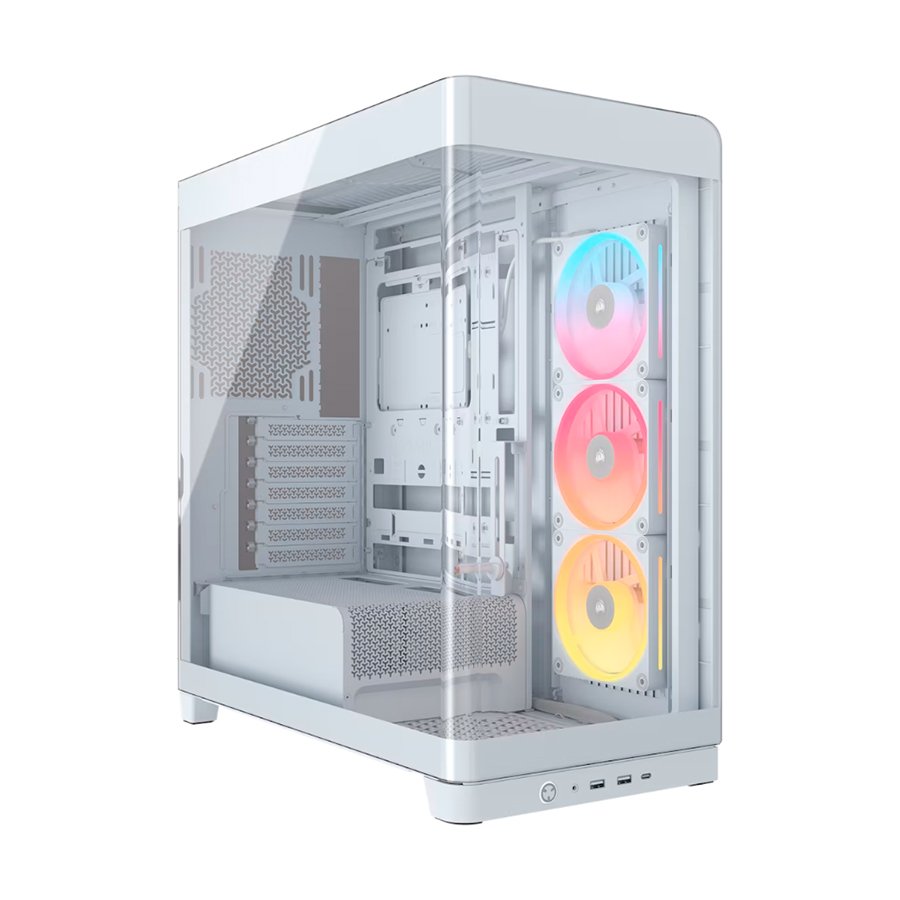 GABINETE CORSAIR 4500X LX R RGB TG WHITE