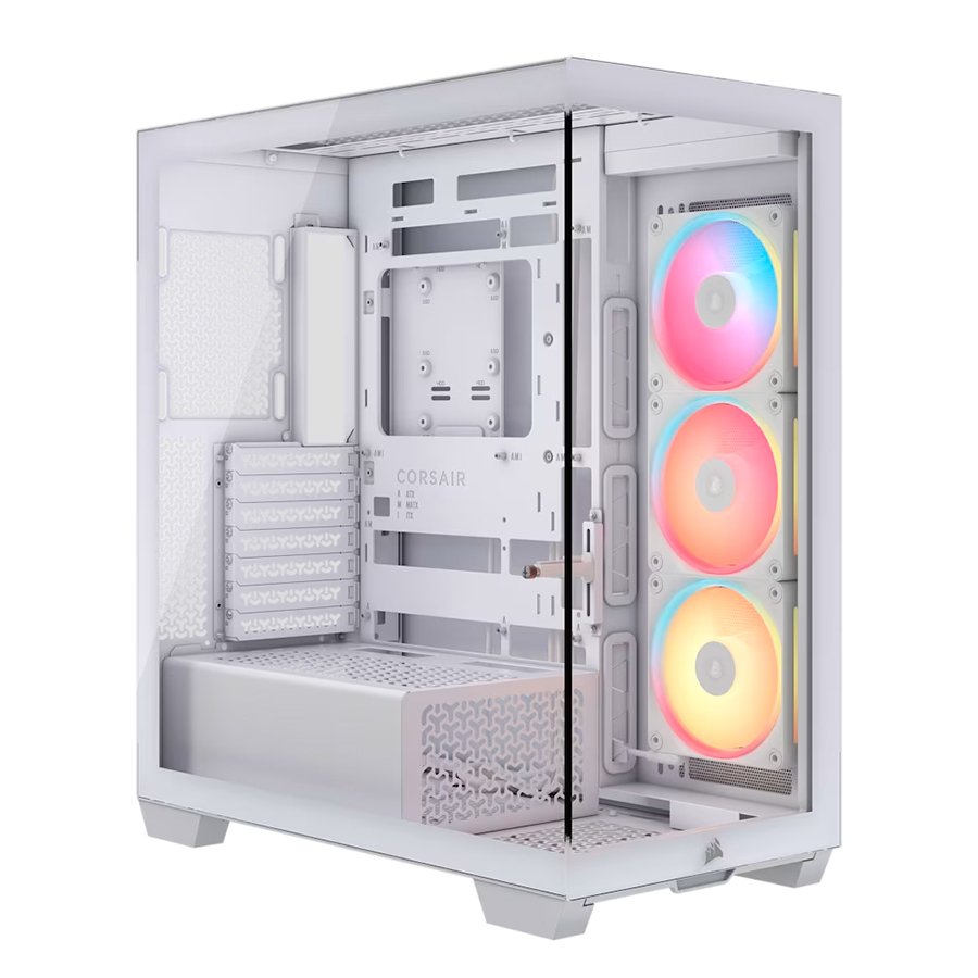GABINETE CORSAIR 3500X LX R RGB ICUE TG WHITE