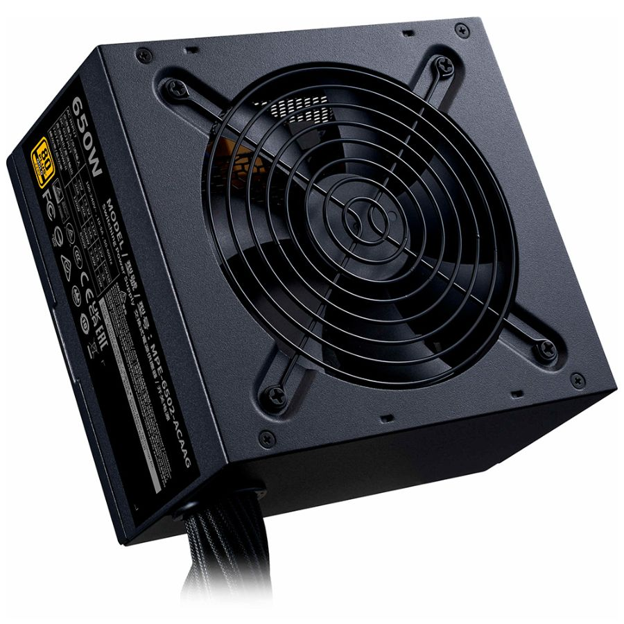 FUENTE COOLERMASTER 650W MWE GOLD V3 NON MODULAR POWER SUPPLY
