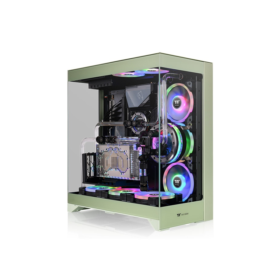 GABINETE THERMALTAKE CTE 550 MID TOWER TG X3 MATCHA GREEN