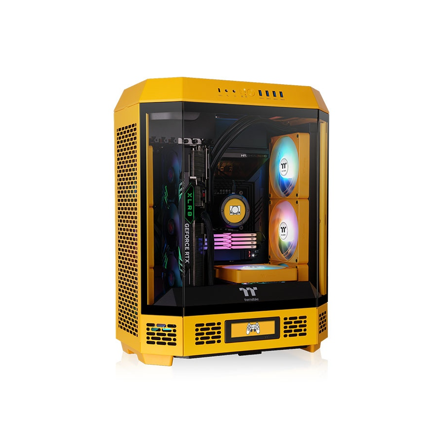 GABINETE THERMALTAKE THE TOWER 600 MID TOWER TG X3 FAN X2 BUMBLEBEE