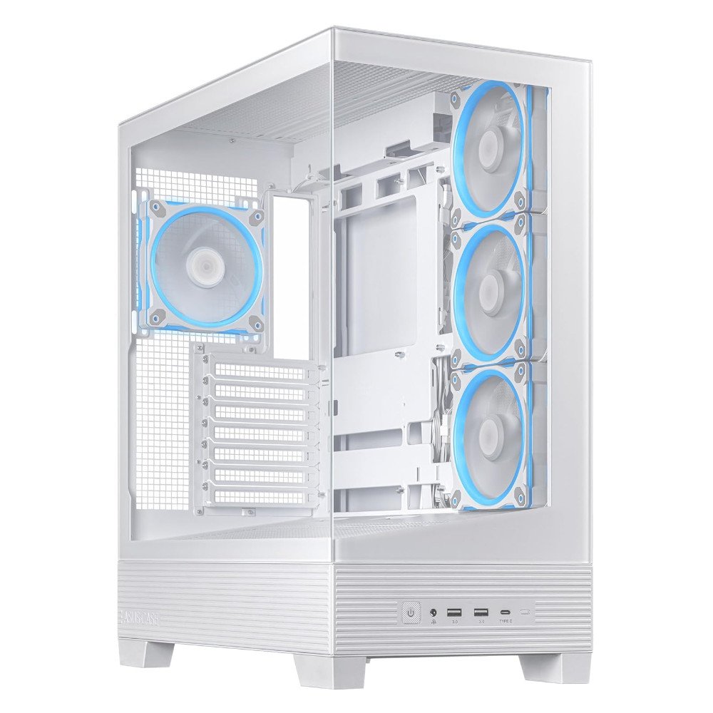 GAB ASUS A31 PLUS TG ARGB WHITE V TEMPLADO